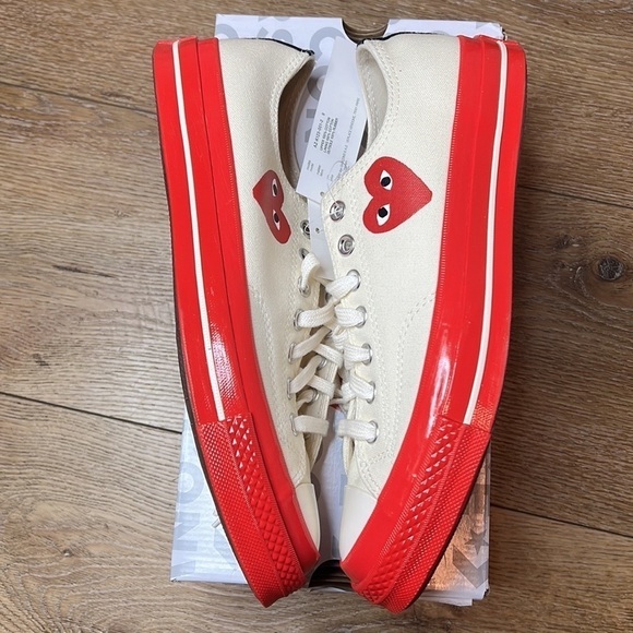 NIB Converse x Commes des Garçons Chuck Taylor Sneakers Size 9 - Picture 3 of 9